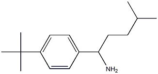 1-(4-tert-butylphenyl)-4-methylpentan-1-amine 结构式