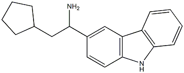 1-(9H-carbazol-3-yl)-2-cyclopentylethan-1-amine Structure