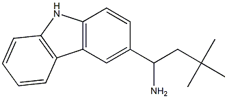 1-(9H-carbazol-3-yl)-3,3-dimethylbutan-1-amine 结构式