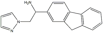 1-(9H-fluoren-2-yl)-2-(1H-pyrazol-1-yl)ethan-1-amine 结构式