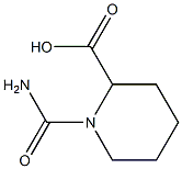 1-(aminocarbonyl)piperidine-2-carboxylic acid Structure