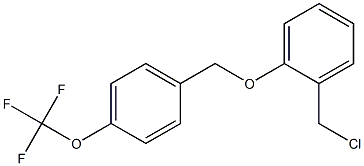 1-(chloromethyl)-2-{[4-(trifluoromethoxy)phenyl]methoxy}benzene 结构式