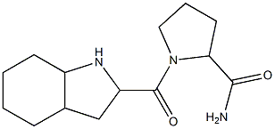1-(octahydro-1H-indol-2-ylcarbonyl)pyrrolidine-2-carboxamide Struktur