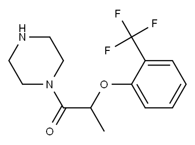1-(piperazin-1-yl)-2-[2-(trifluoromethyl)phenoxy]propan-1-one