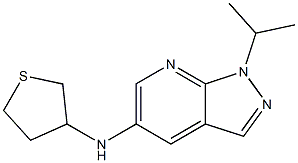 1-(propan-2-yl)-N-(thiolan-3-yl)-1H-pyrazolo[3,4-b]pyridin-5-amine Structure