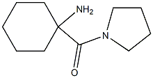 1-(pyrrolidin-1-ylcarbonyl)cyclohexanamine 化学構造式