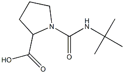 1-(tert-butylcarbamoyl)pyrrolidine-2-carboxylic acid Structure