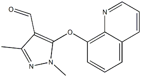 1,3-dimethyl-5-(quinolin-8-yloxy)-1H-pyrazole-4-carbaldehyde