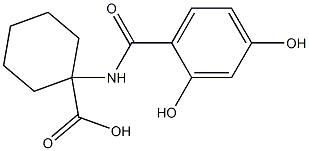 1-[(2,4-dihydroxybenzoyl)amino]cyclohexanecarboxylic acid