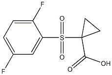 1-[(2,5-difluorophenyl)sulfonyl]cyclopropanecarboxylic acid Structure