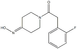 1-[(2-fluorophenyl)acetyl]piperidin-4-one oxime