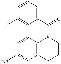 1-[(3-iodophenyl)carbonyl]-1,2,3,4-tetrahydroquinolin-6-amine Struktur