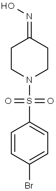 1-[(4-bromophenyl)sulfonyl]piperidin-4-one oxime Structure
