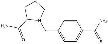 1-[(4-carbamothioylphenyl)methyl]pyrrolidine-2-carboxamide Structure