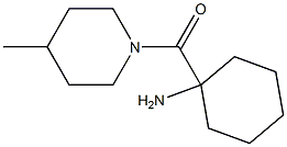 1-[(4-methylpiperidin-1-yl)carbonyl]cyclohexanamine Structure