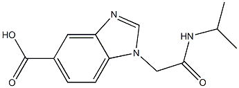 1-[(propan-2-ylcarbamoyl)methyl]-1H-1,3-benzodiazole-5-carboxylic acid