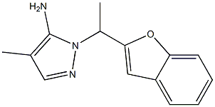 1-[1-(1-benzofuran-2-yl)ethyl]-4-methyl-1H-pyrazol-5-amine