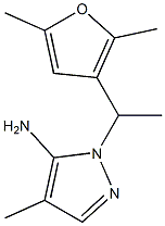 1-[1-(2,5-dimethylfuran-3-yl)ethyl]-4-methyl-1H-pyrazol-5-amine|