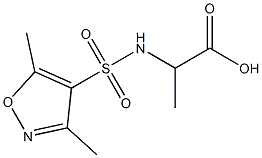 2-[(3,5-dimethyl-1,2-oxazole-4-)sulfonamido]propanoic acid Structure