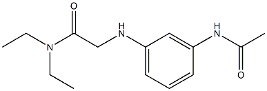 2-[(3-acetamidophenyl)amino]-N,N-diethylacetamide Structure