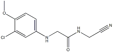  2-[(3-chloro-4-methoxyphenyl)amino]-N-(cyanomethyl)acetamide