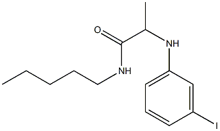 2-[(3-iodophenyl)amino]-N-pentylpropanamide 化学構造式
