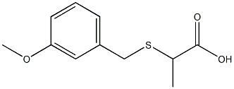 2-[(3-methoxybenzyl)thio]propanoic acid Struktur