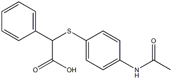 2-[(4-acetamidophenyl)sulfanyl]-2-phenylacetic acid