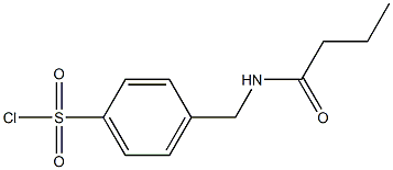 4-[(butyrylamino)methyl]benzenesulfonyl chloride Structure