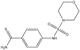4-[(morpholine-4-sulfonyl)amino]benzene-1-carbothioamide Structure