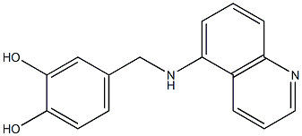4-[(quinolin-5-ylamino)methyl]benzene-1,2-diol 结构式