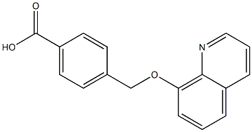4-[(quinolin-8-yloxy)methyl]benzoic acid Struktur