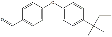 4-[4-(2-methylbutan-2-yl)phenoxy]benzaldehyde Structure
