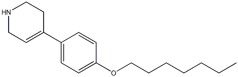4-[4-(heptyloxy)phenyl]-1,2,3,6-tetrahydropyridine Structure