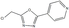 4-[5-(chloromethyl)-1,3,4-oxadiazol-2-yl]pyridine Structure