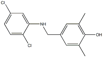4-{[(2,5-dichlorophenyl)amino]methyl}-2,6-dimethylphenol Structure