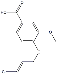 4-{[(2E)-3-chloroprop-2-enyl]oxy}-3-methoxybenzoic acid Structure