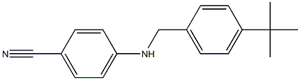 4-{[(4-tert-butylphenyl)methyl]amino}benzonitrile Struktur