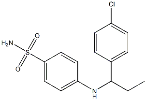 4-{[1-(4-chlorophenyl)propyl]amino}benzene-1-sulfonamide