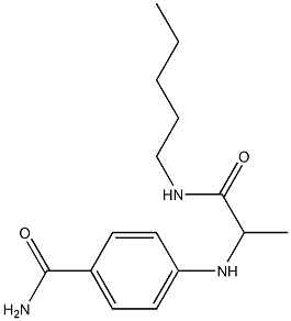 4-{[1-(pentylcarbamoyl)ethyl]amino}benzamide