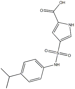 4-{[4-(propan-2-yl)phenyl]sulfamoyl}-1H-pyrrole-2-carboxylic acid
