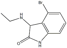 4-bromo-3-(ethylamino)-1,3-dihydro-2H-indol-2-one Structure