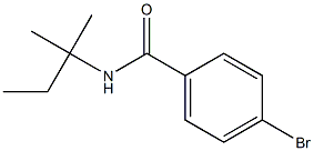 4-bromo-N-(1,1-dimethylpropyl)benzamide Struktur