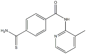 4-carbamothioyl-N-(3-methylpyridin-2-yl)benzamide Struktur