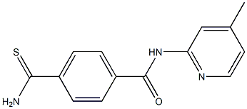 4-carbamothioyl-N-(4-methylpyridin-2-yl)benzamide Structure