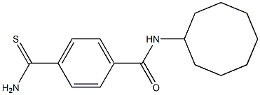 4-carbamothioyl-N-cyclooctylbenzamide Struktur