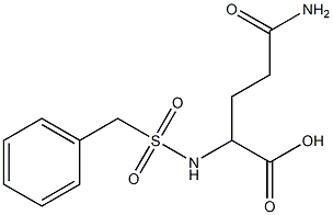 4-carbamoyl-2-(phenylmethane)sulfonamidobutanoic acid Structure