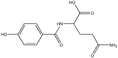 4-carbamoyl-2-[(4-hydroxyphenyl)formamido]butanoic acid