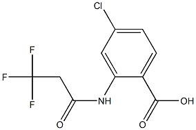 4-chloro-2-[(3,3,3-trifluoropropanoyl)amino]benzoic acid Structure