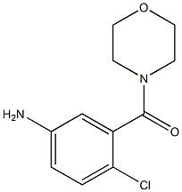 4-chloro-3-(morpholin-4-ylcarbonyl)aniline Structure